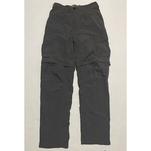 REI Men Pants Medium 32.5" Inseam Gray Nylon Convertible Cargo Outdoor Hiking